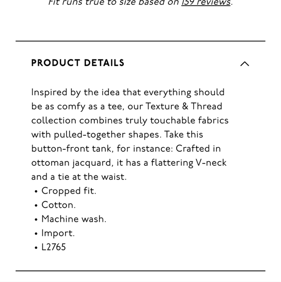 Madewell Texture & Thread XS Button Front Tie Front Top - Picture 5 of 6